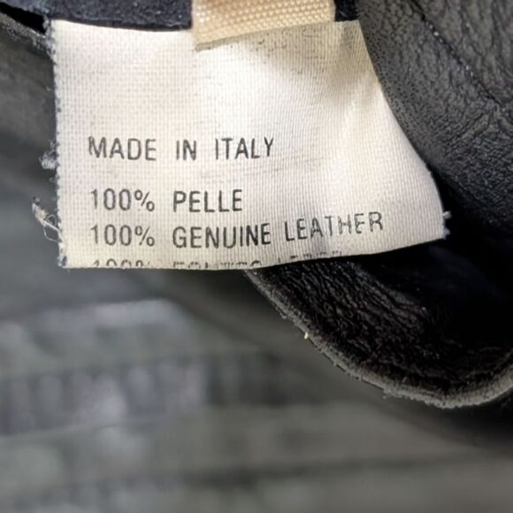 Bally 90's Italy Reversible Black Leather/Suede Bomber Jacket - Men's 38, Medium - Picture 11 of 11